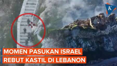 Detik-detik Pasukan Israel Rebut Kastil Strategis di Lebanon Terekam Kamera Militer