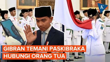 Momen Wapres Gibran Temani Paskibraka Papua Tengah Hubungi Orang Tua