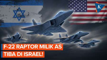 Terus Tambah "Dominasi", F-22 Raptor Milik AS Mendarat Di Pangkalan Udara Israel
