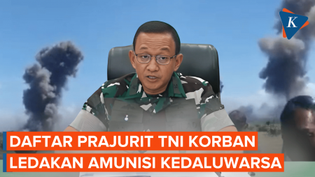 Daftar Prajurit TNI yang Jadi Korban Tewas Ledakan Amunisi Kedaluwarsa