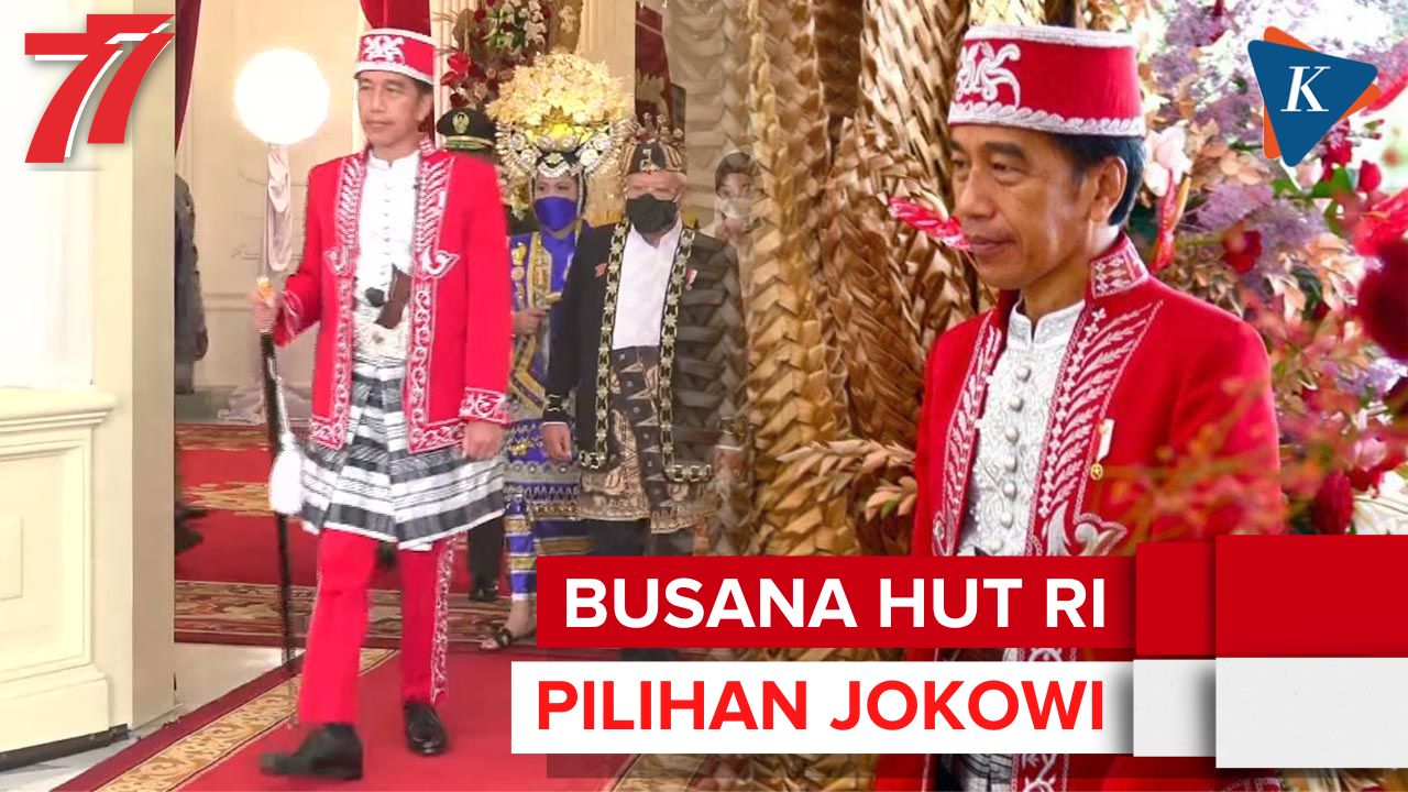 Rayakan HUT RI ke-77, Jokowi Kenakan Busana Adat Dolomani Asal Sulawesi Tenggara saat Upacara