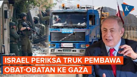 Netanyahu Minta Truk Bantuan Obat-obatan ke Gaza Diperiksa