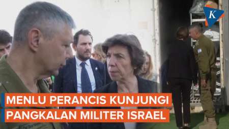 Menlu Perancis ke Pangkalan Militer Israel, Diperlihatkan Jenazah Korban Serangan Hamas