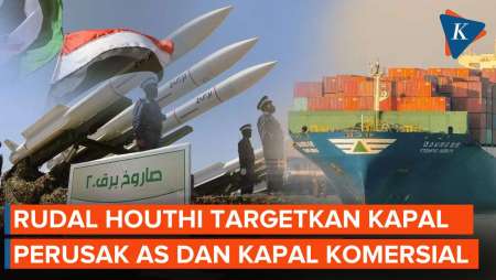 Houthi Yaman Klaim Targetkan Kapal Perusak AS dan Komersial di Laut Merah