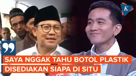 Respons Cak Imin soal Sindiran Botol Plastik Gibran di Debat Cawapres