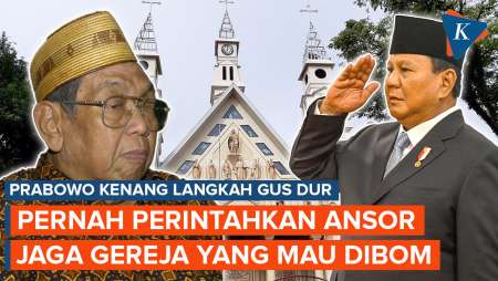 Momen Prabowo Kenang Langkah Gus Dur Jaga Gereja dari Ancaman Terorisme