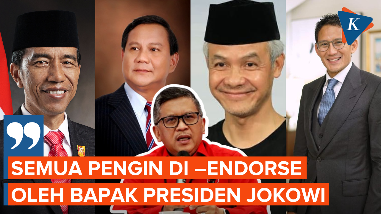 Kata PDIP soal Prabowo hingga Ganjar Dapat Endorse Jokowi Maju Pilpres