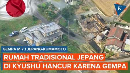 Gempa Kumamoto "Obrak-abrik" Rumah Tradisional Jepang di Pulau Kyushu