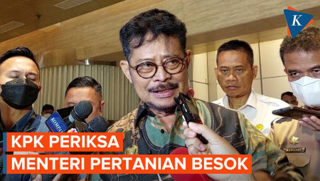 KPK Periksa Menteri Pertanian Syahrul Yasin Limpo Jumat Besok