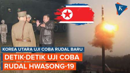 Detik-detik Korea Utara Uji Coba Rudal Baru, Hwasong-19 Diklaim Terkuat di Dunia