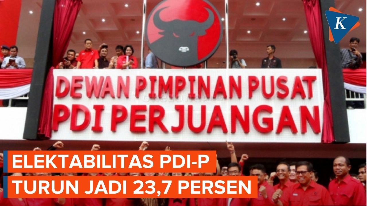 Survei Indikator: Elektabilitas PDI-P Turun akibat Anjloknya Kepuasan Publik pada Jokowi