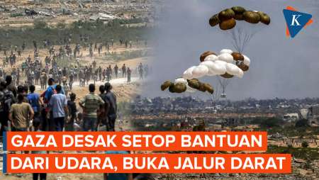 Gaza Desak Setop Bantuan via Udara, Tuntut Buka Jalur Darat
