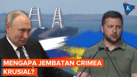 Krusialnya Jembatan Crimea, Jalur Logistik Utama Rusia yang Diduga Diledakkan Ukraina