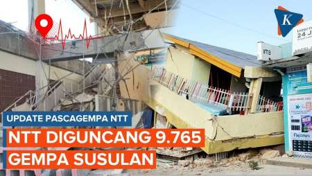 BNPB: Gempa Susulan di NTT 9.765 Kali, 155 yang Dirasakan Warga