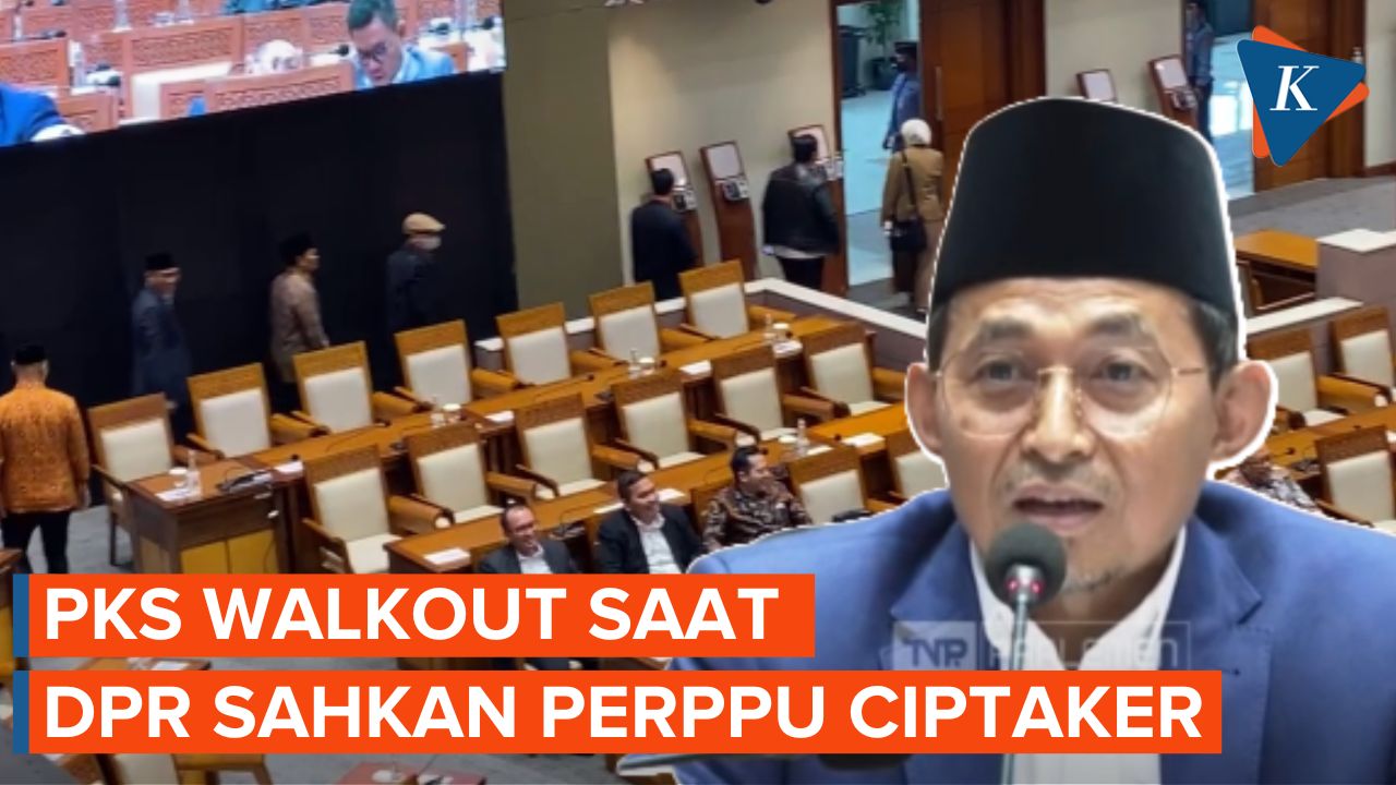 Momen Fraksi PKS Walkout dari Rapat Paripurna DPR saat Puan Maharani Sahkan UU Cipta Kerja