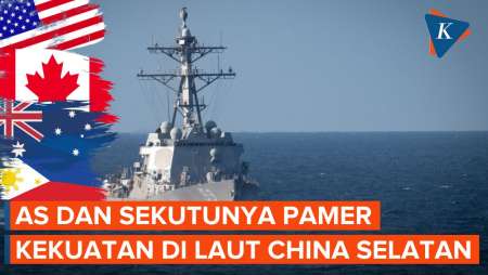 Kerahkan Berbagai Alutsista, AS dan Sekutunya Unjuk Kekuatan di Laut China Selatan