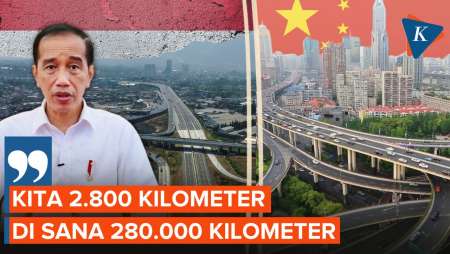 Jokowi Ungkap Panjang Tol Indonesia Masih Kalah 100 Kali Lipat dari China