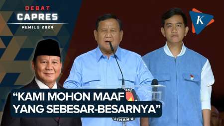 Momen Prabowo Minta Maaf ke Anies dan Ganjar