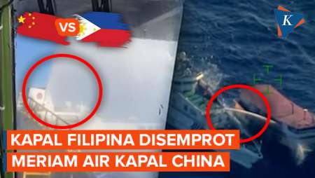 Momen Tegang di Dalam Kapal Filipina Saat Disemprot Meriam Air Kapal China