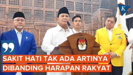 Prabowo Minta Maaf, Harap Pimpinan Parpol Tinggalkan Rasa Sakit Hati