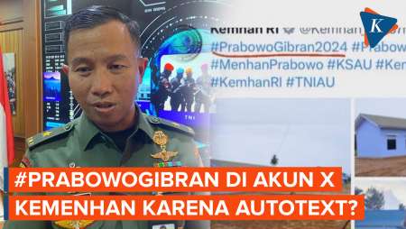 Klarifikasi Kemenhan soal Akun X Mereka Pakai Tagar Prabowo-Gibran