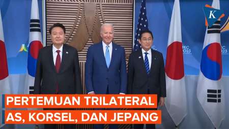 Momen Biden, Yoon, Kishida Bikin Pertemuan Trilateral di Sela KTT APEC, Ada Apa?