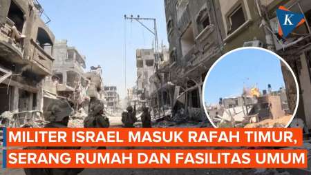 Israel Hancurkan Rumah-rumah dan Fasilitas Umum di Rafah Timur