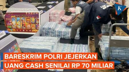 Begini Penampakan Uang Cash Rp 70 Miliar! Hasil Sitaan Judi Online WNA China