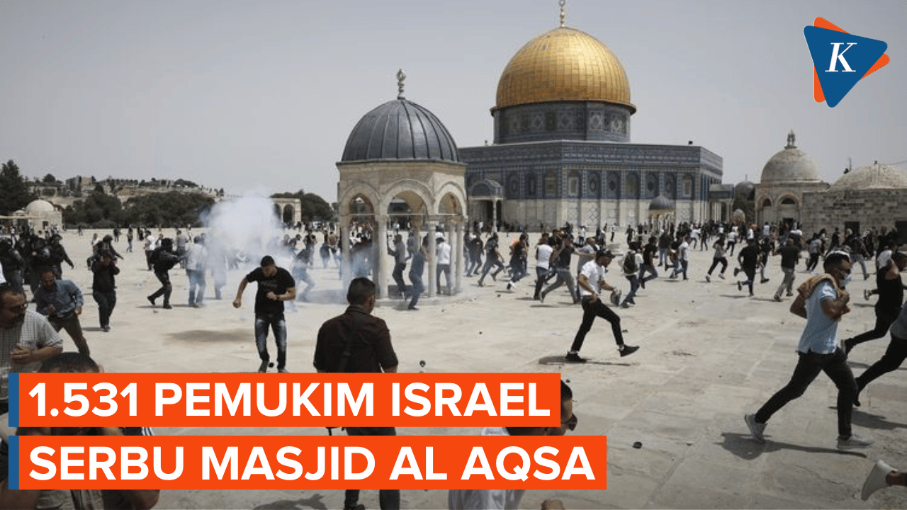 Makin Rusuh, Pemukim Israel Serbu Kompleks Al Aqsa.