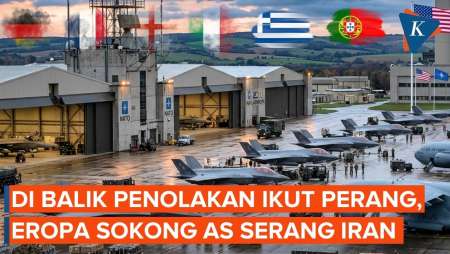 Teriak Tolak Ikut Perang, Eropa Diam-diam Sokong Serangan AS Ke Iran