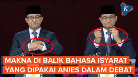 Arti Bahasa Isyarat yang Dipakai Anies Saat Buka Debat Terakhir Pilpres