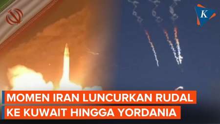 Detik-detik Iran Luncurkan Rudal Ke Kuwait Hingga Yordania, Sasar Pangkalan AS