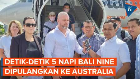 Detik-detik Lima Napi Bali Nine Dipulangkan ke Australia