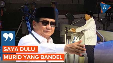 Saat Prabowo Bergurau, Mengaku Pernah Jadi Murid Bandel