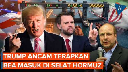 Trump Ancam Terapkan Bea Masuk Selat Hormuz Jika Negosiasi AS-Iran Gagal