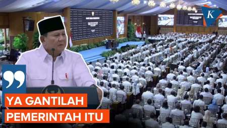 Prabowo:  Kalau Ada Pemerintah Yang Dinilai Tidak Baik, Ya Gantilah Pemerintah