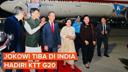 Jokowi Disambut Tarian di Bandara India, Hadiri KTT G20