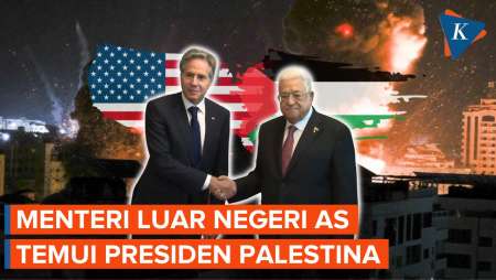 Menlu AS Anthony Blinken Temui Presiden Palestina