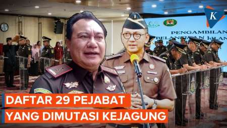 Daftar Lengkap 29 Pejabat Yang Dimutasi Kejagung, Ada 8 Kajati Yang Berganti