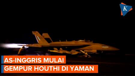 AS-Inggris Serang Houthi, Gempur Kota di Yaman dengan Jet Tempur, Kapal Perang hingga Rudal Tomahawk