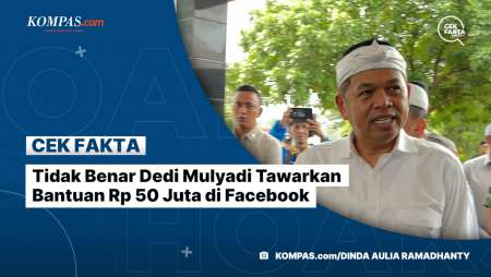 Tidak Benar Dedi Mulyadi Tawarkan Bantuan Rp 50 Juta di Facebook