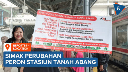 Peron Tujuan di Stasiun Tanah Abang Berubah, Jangan Salah Naik