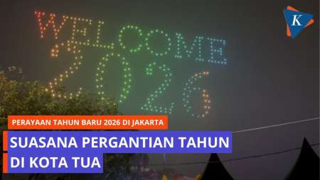 Meriahnya Pergantian Tahun 2026 Di Kota Tua, Meski Diguyur Hujan