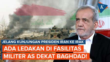 Ledakan Hantam Fasilitas Militer AS Dekat Bandara  Baghdad Jelang Kunjungan Presiden Iran