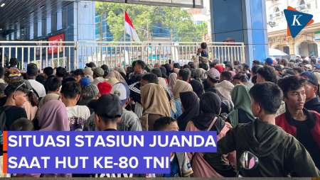 Potret Stasiun Juanda Setelah HUT Ke-80 TNI