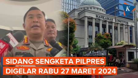 400 Aparat Siaga Jaga Keamanan Sidang Sengketa Pilpres 2024 di MK