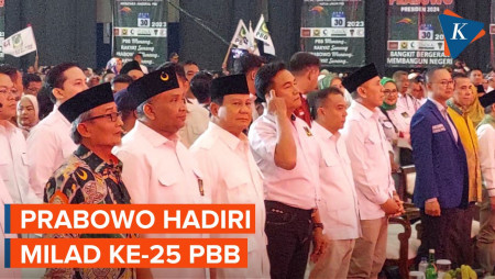 Prabowo Disambut Meriah di Milad PBB, Akan Dideklarasikan Jadi Capres
