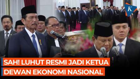 Prabowo Resmi Lantik Luhut Jadi Ketua Dewan Ekonomi Nasional