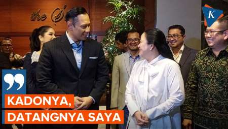 Hadiri Acara Launching Buku dan HUT AHY, Puan: Kadonya Datangnya Saya