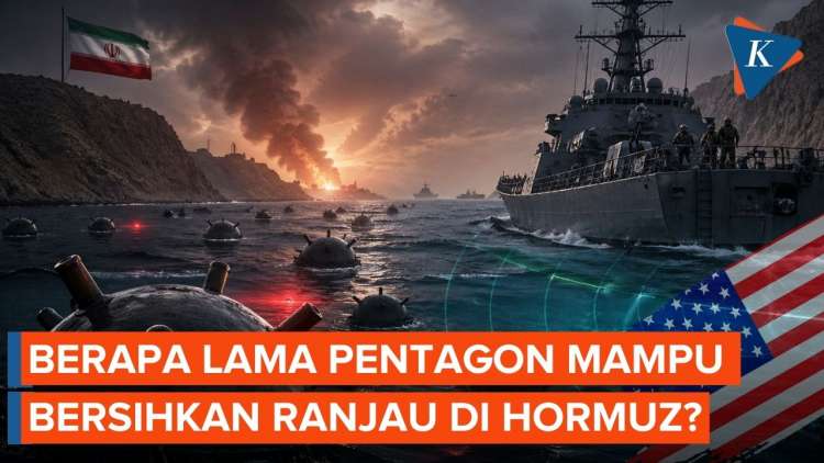 Zeni Ranjau Video: Ranjau Iran Sulit Didekati, AS Akui Rumitnya Bersihkan Selat Hormuz